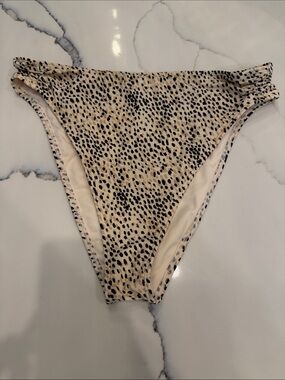 Hollister high rise cheeky leopard bikini bottom